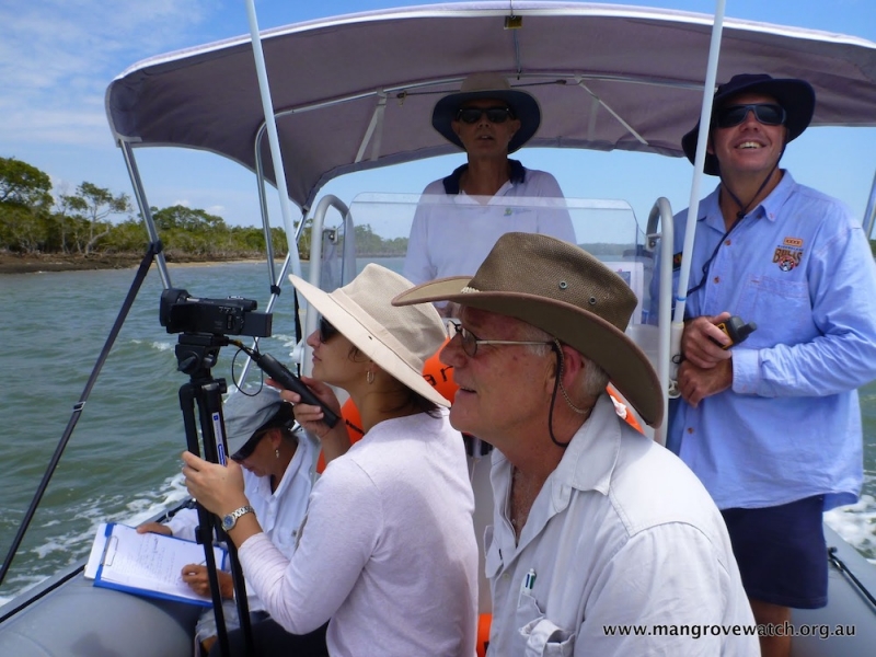 MangroveWatch Heroes - Geoffrey Redman (front) and the Moreton Bay MangroveWatch Crew.jpg