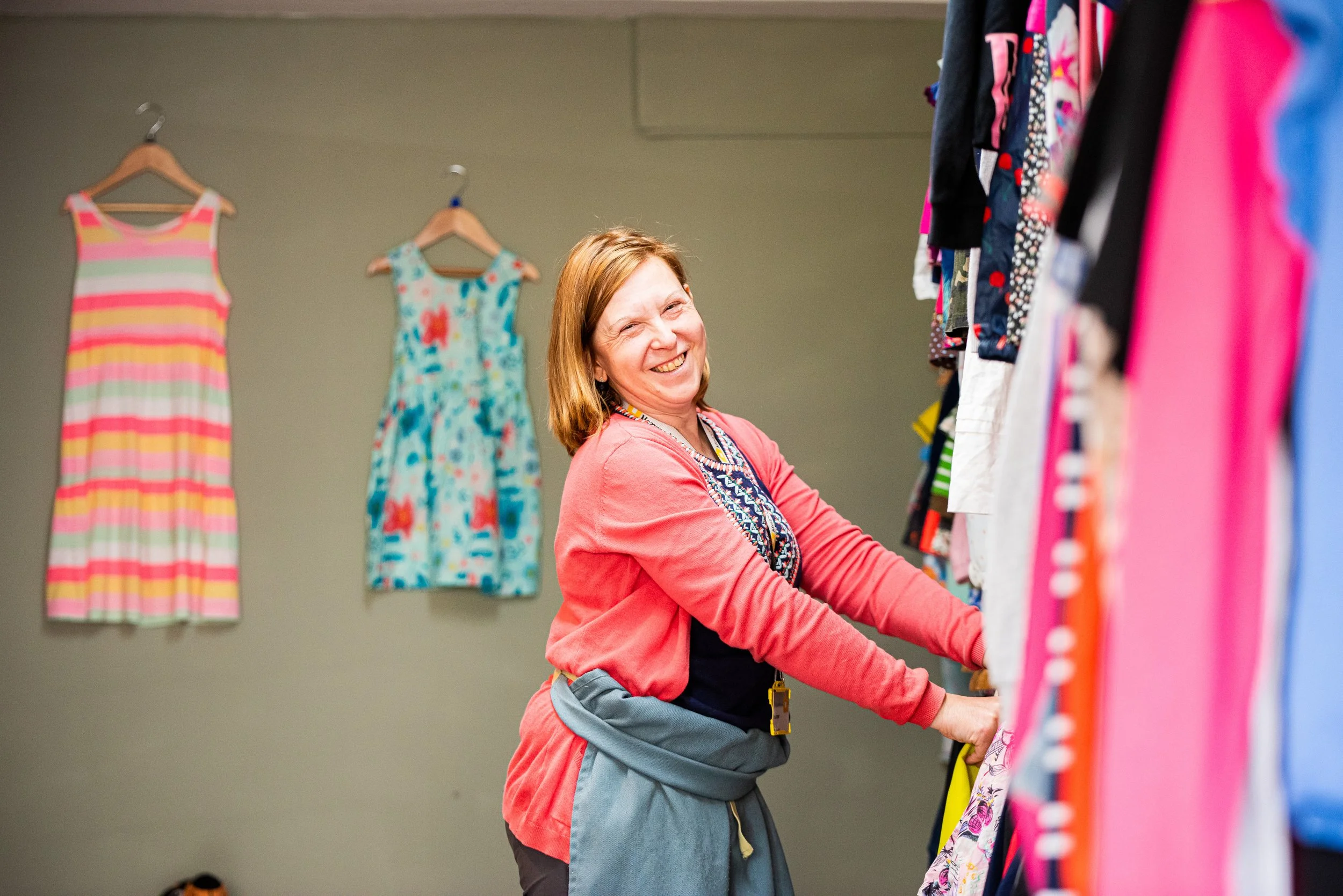 Clothesline provides free children's clothing and operates from the same space at our Base in Twerton.