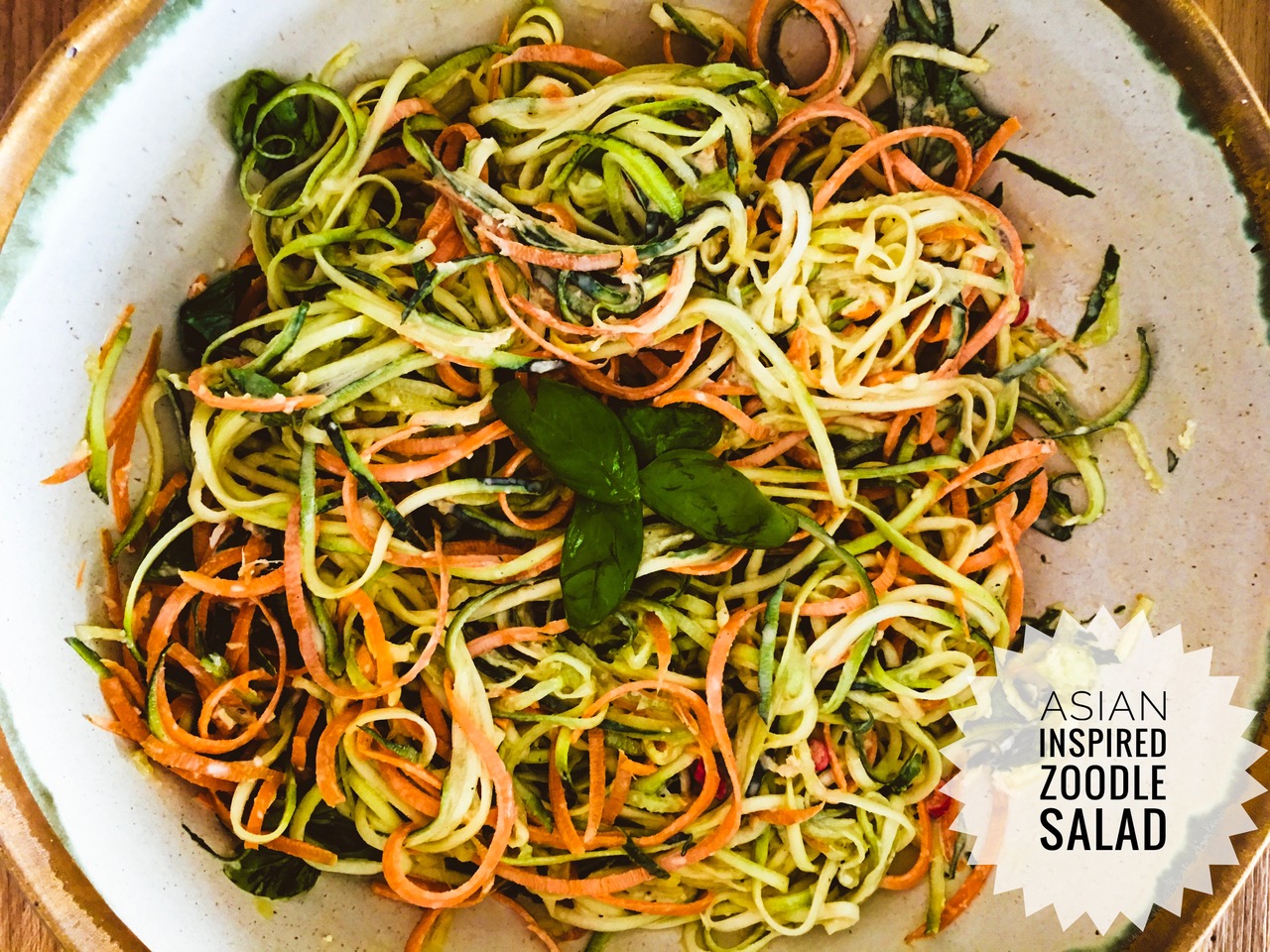 Healthy Food: Asian Inspired Zoodle Salad Recipe