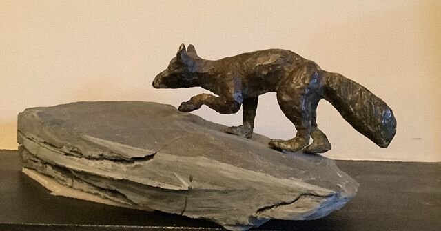 Viv Pert, Fox, Bronze, 11x18x30cm

#sculpture
#made2020

@morleygallery
@morleyvda