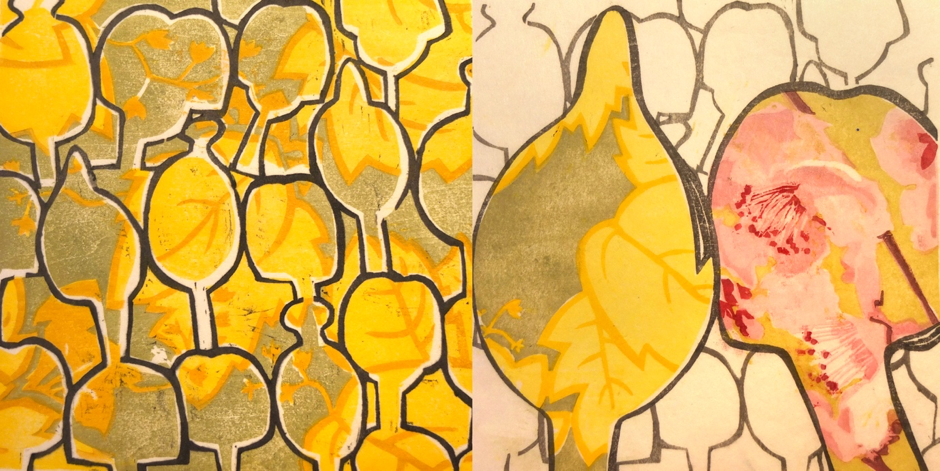 What really mattersArtist: Julie GeorgeJapanese Woodcut on Hosho paper, 2x 17cm x 17cmThinking about the importance of culture and traditions to make one feel a sense of belonging and well-being.