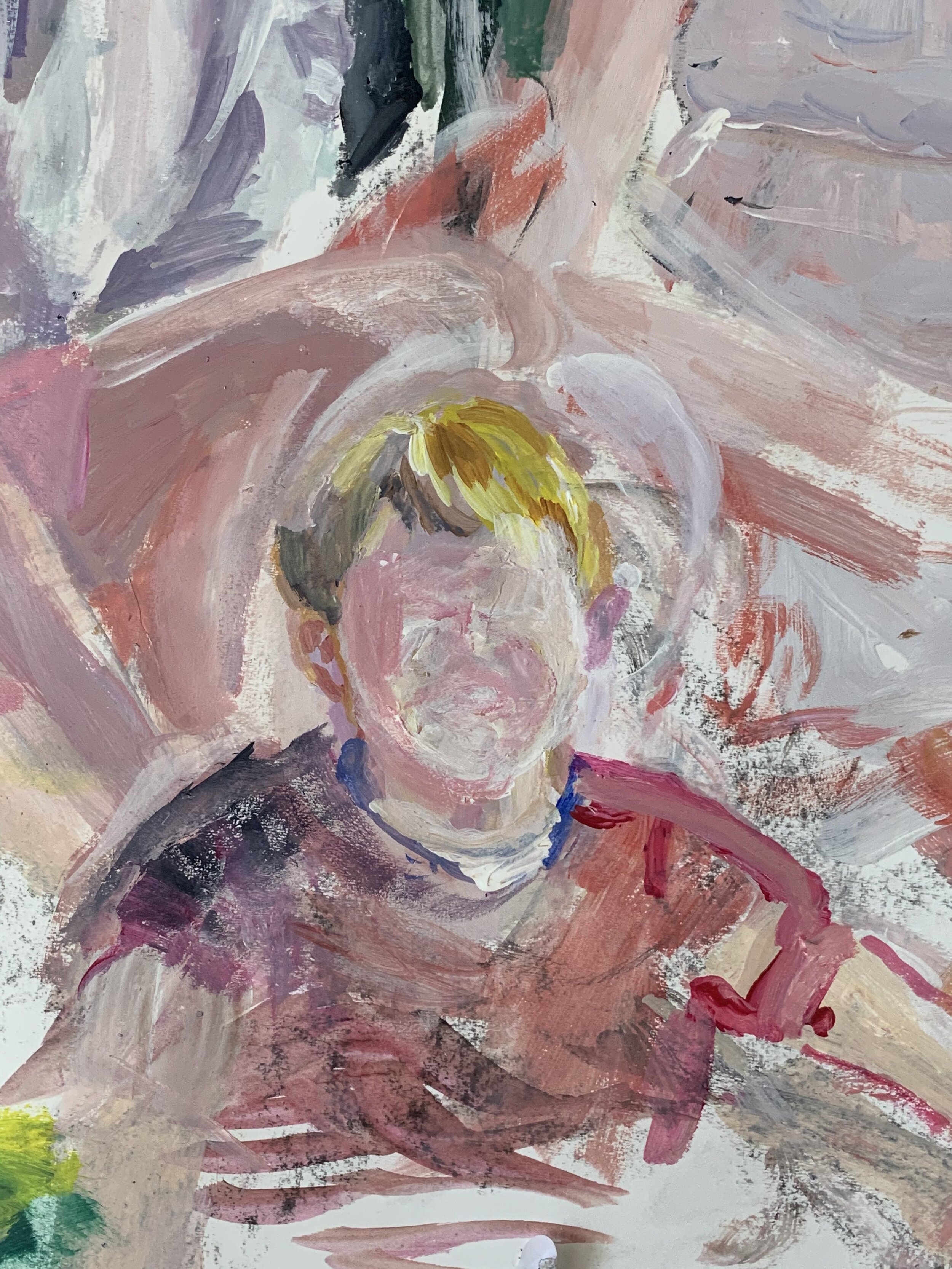 Tinted (Detail): Michael in seated group