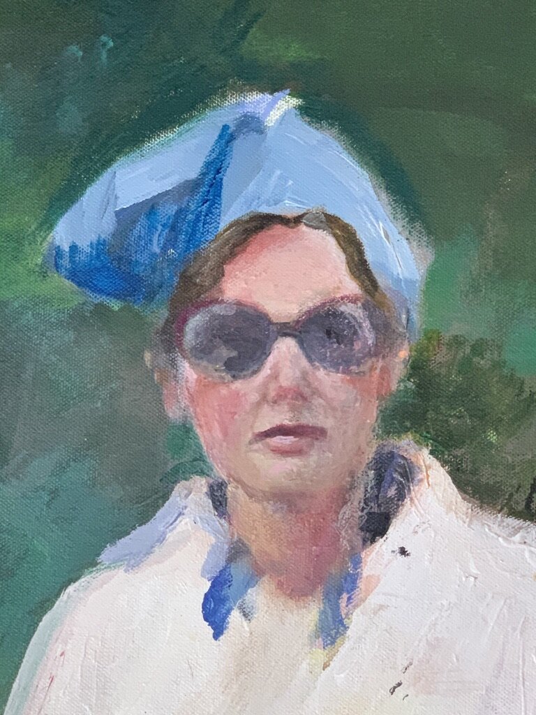 Composed (Detail): close up M's face
