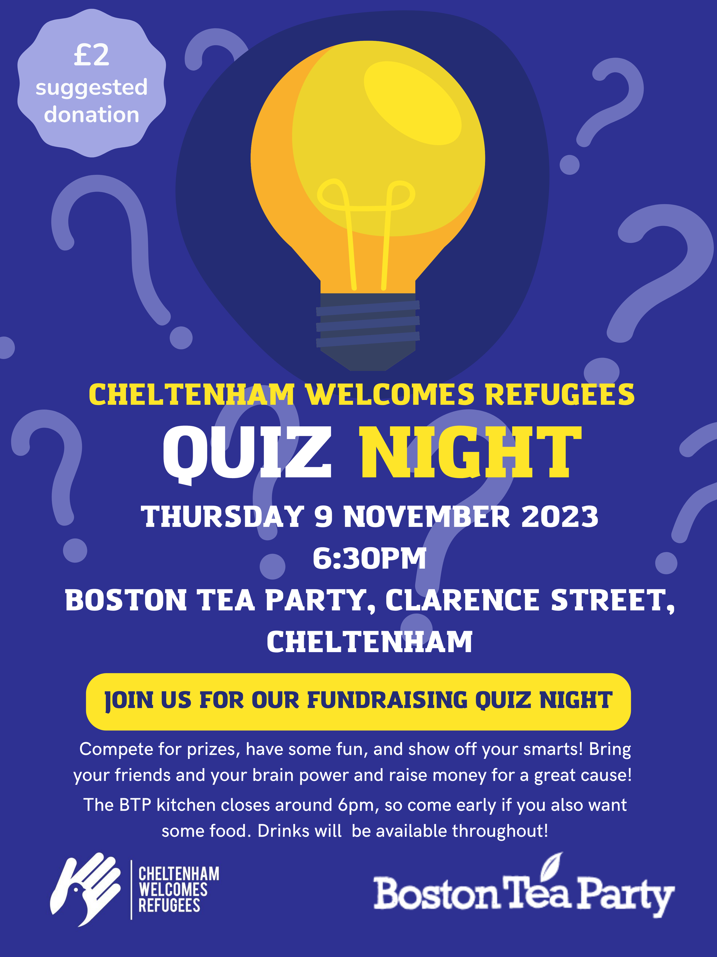 CWR Quiz Night! 9 November 2023