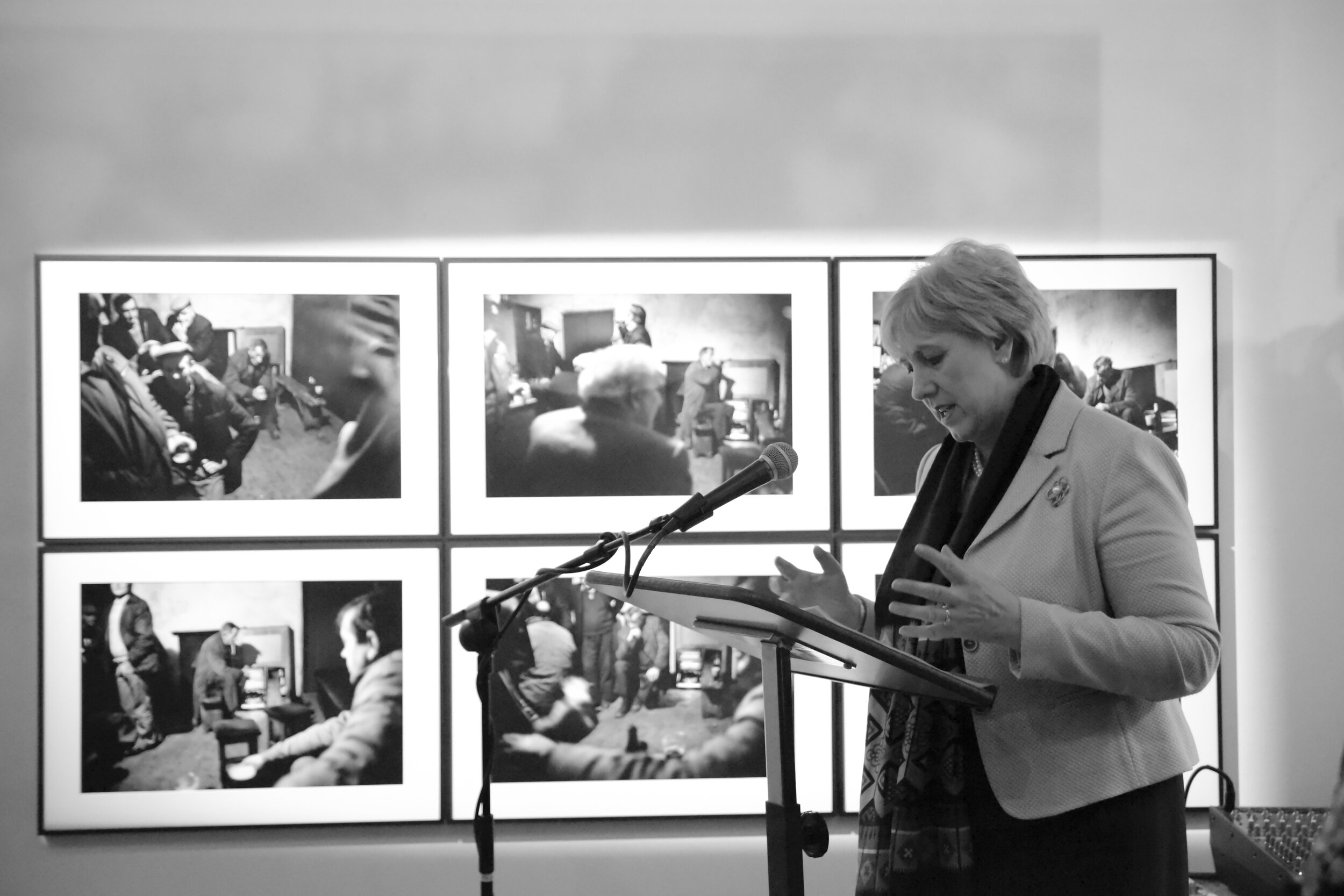  Minister Heather Humphreys, TD, Minister for Culture, Heritage and the Gaeltacht speaking on opening night 