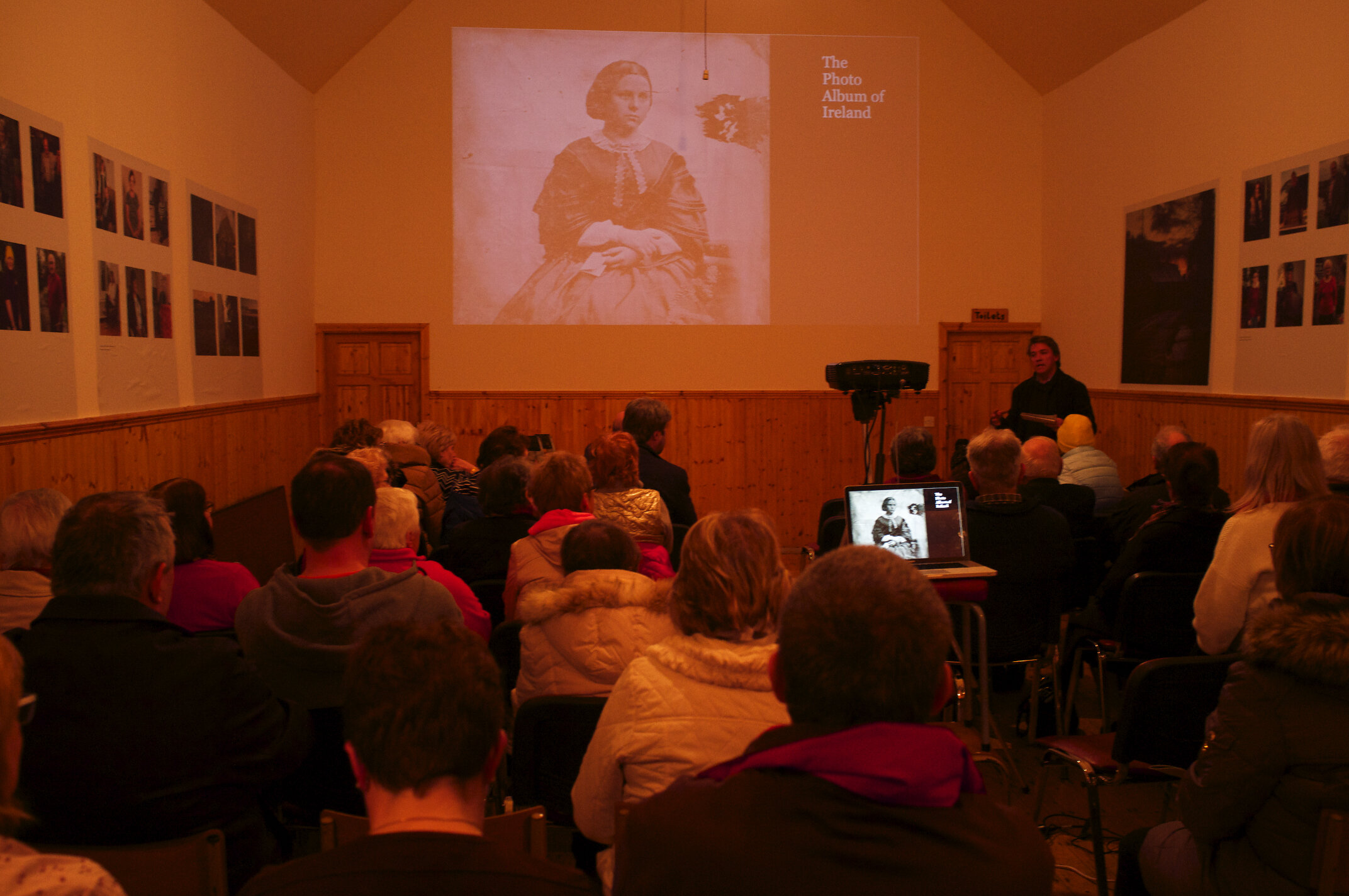  Architectural historian Kevin V. Mulligan speaking on the Photo Album of Ireland in Drum 