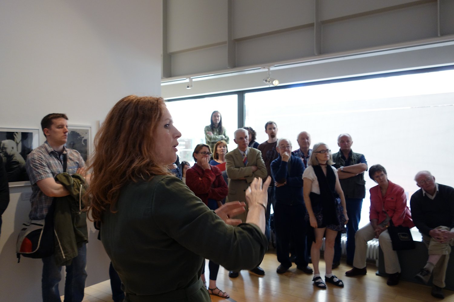  Curator Trish Lambe speaking on the Photo Album of Ulster 