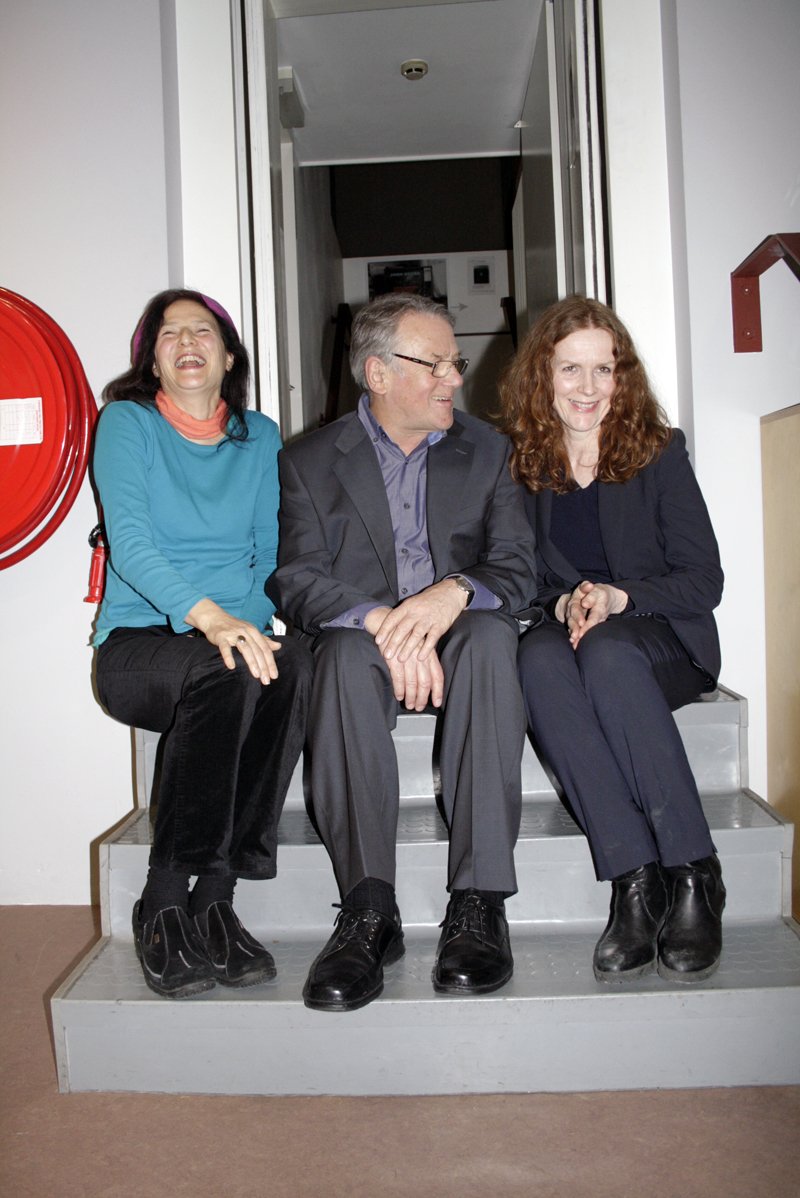  Photographer John Myers with Curators Tanya Kiang &amp; Trish Lambe 