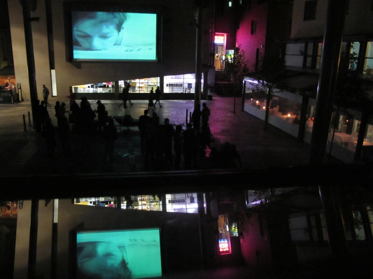  The Projection on the Gallery of Photography Ireland, Meeting House Square. 