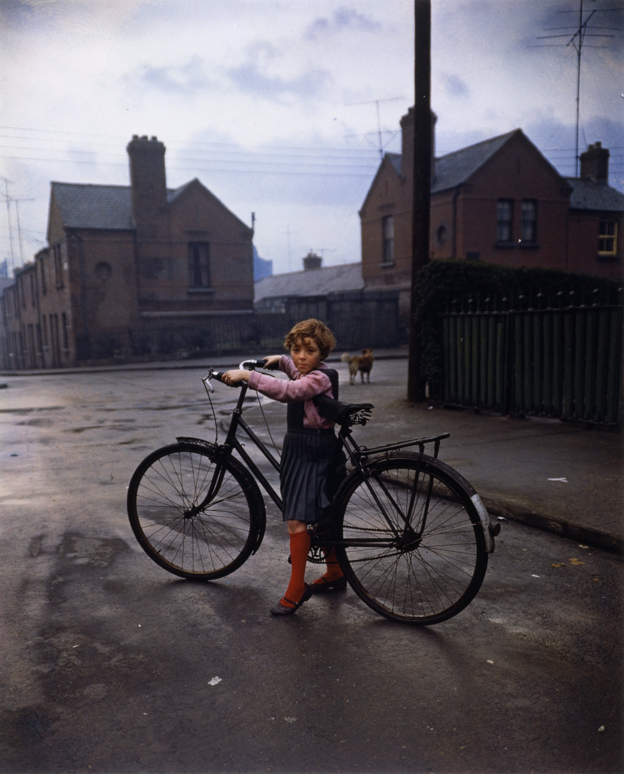  Girl with a Bicycle, Dublin 1966 © Evelyn Hofer, from the Curtin &amp; O’Donoghue collection 
