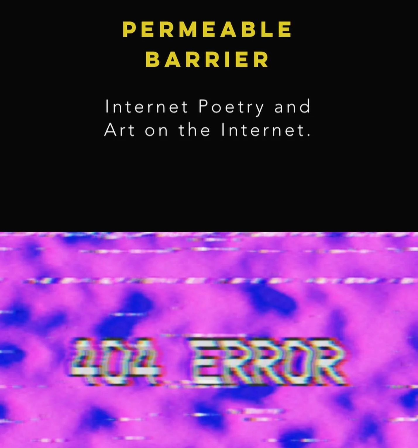 Thanks to @permeablebarrier for featuring 🌱Eden 2🌱 as part of #permeablebarriertwo ✨ you can check out all the amazing work @jdhowse has curated at permeable barrier dot com SLASH two 💻

#digitalart #digitaltheatre #digitalpoetry #interactive #cur