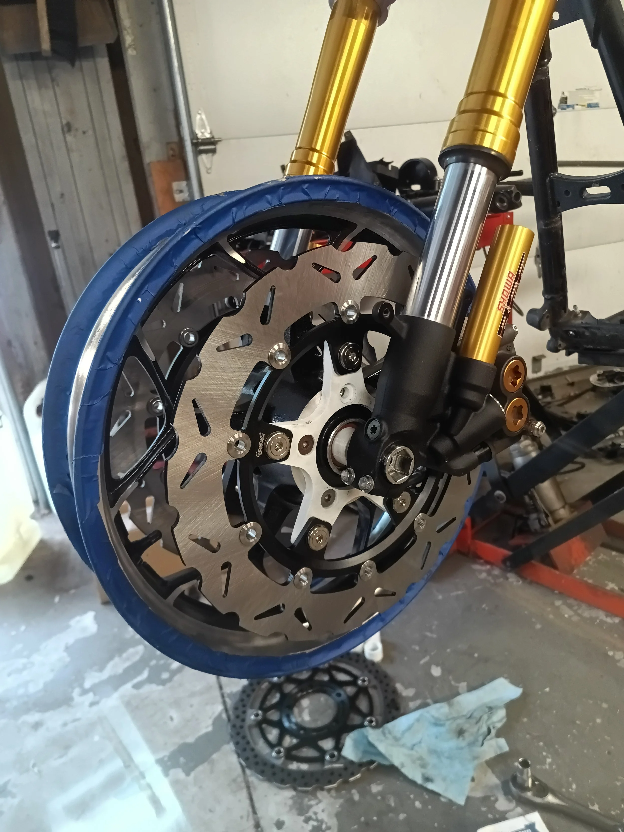 Harley Touring ZX-14 Wheel Swap Kit
