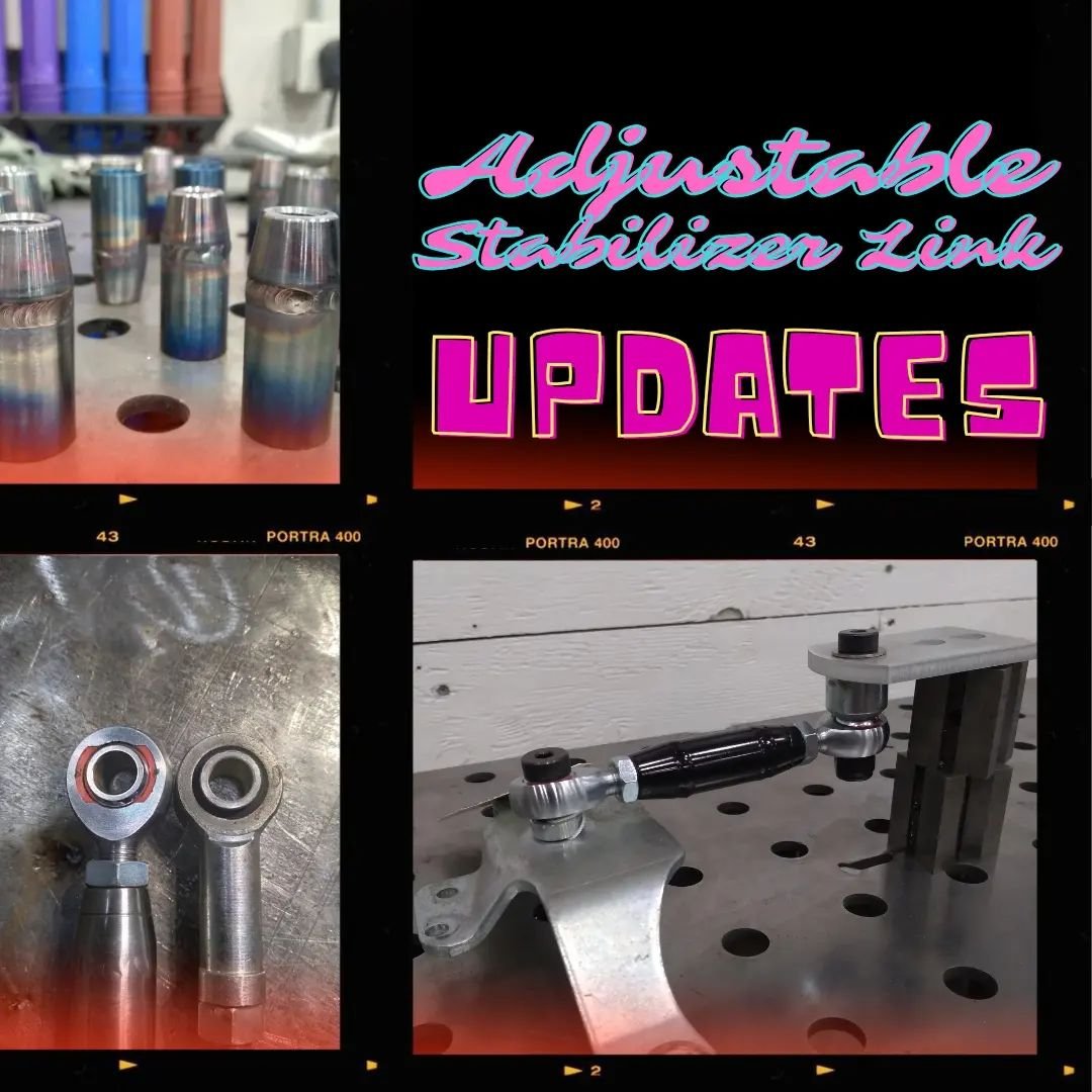 🚨 Updates on Adjustable Stabilizer Links 🚨

There has been a lot going on lately and I've been out of stock for a little while now. I wanted to share a couple of updates with everyone that I'm pretty excited about. 

1) We have a small batch of the