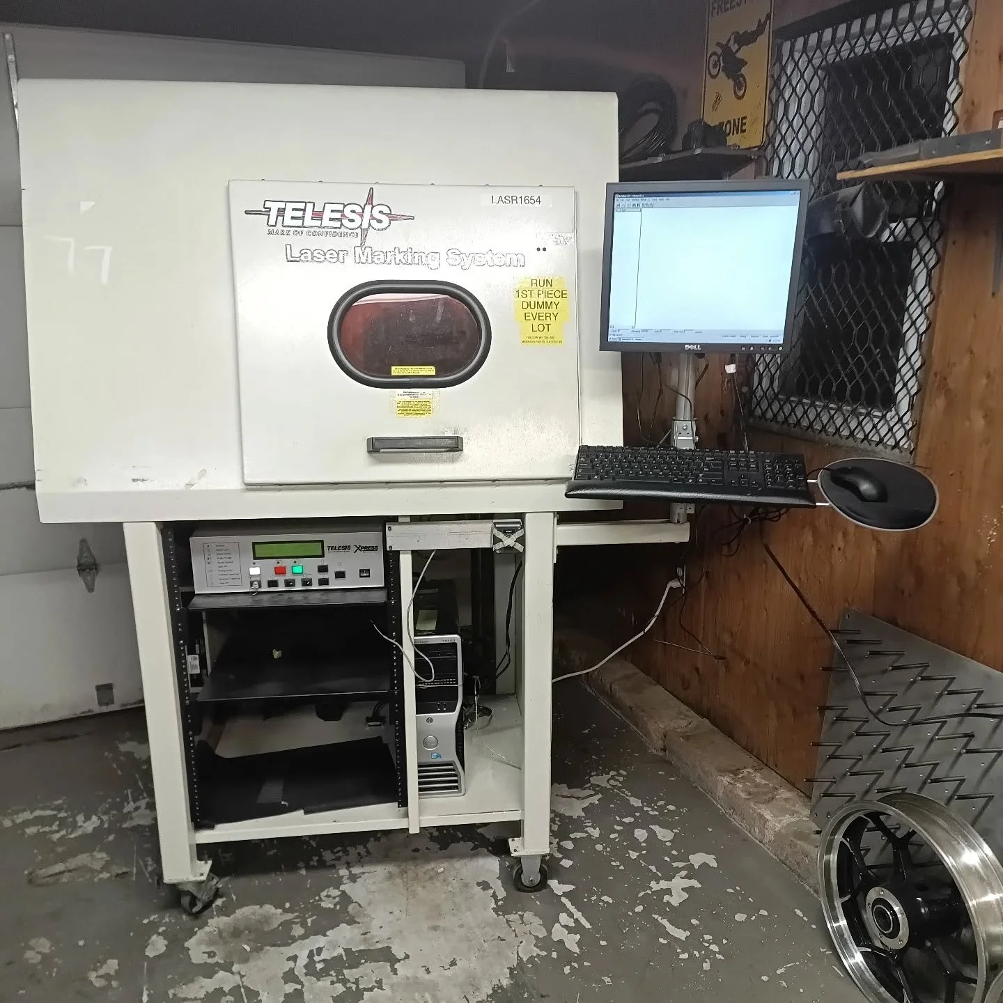 New to me laser marking system!
☆
It's been a whirlwind lately around here. Setting up a new shop space, working on new and existing parts, and bringing in new machines. Not to mention the massive influx of swingarm modification orders I've had in th