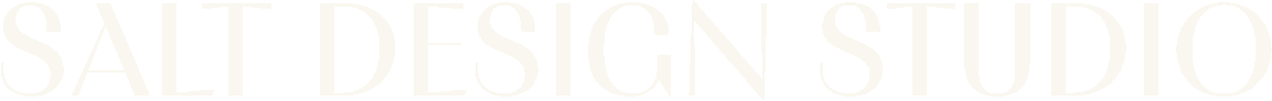 Salt Design Studio logo with black background and white text.