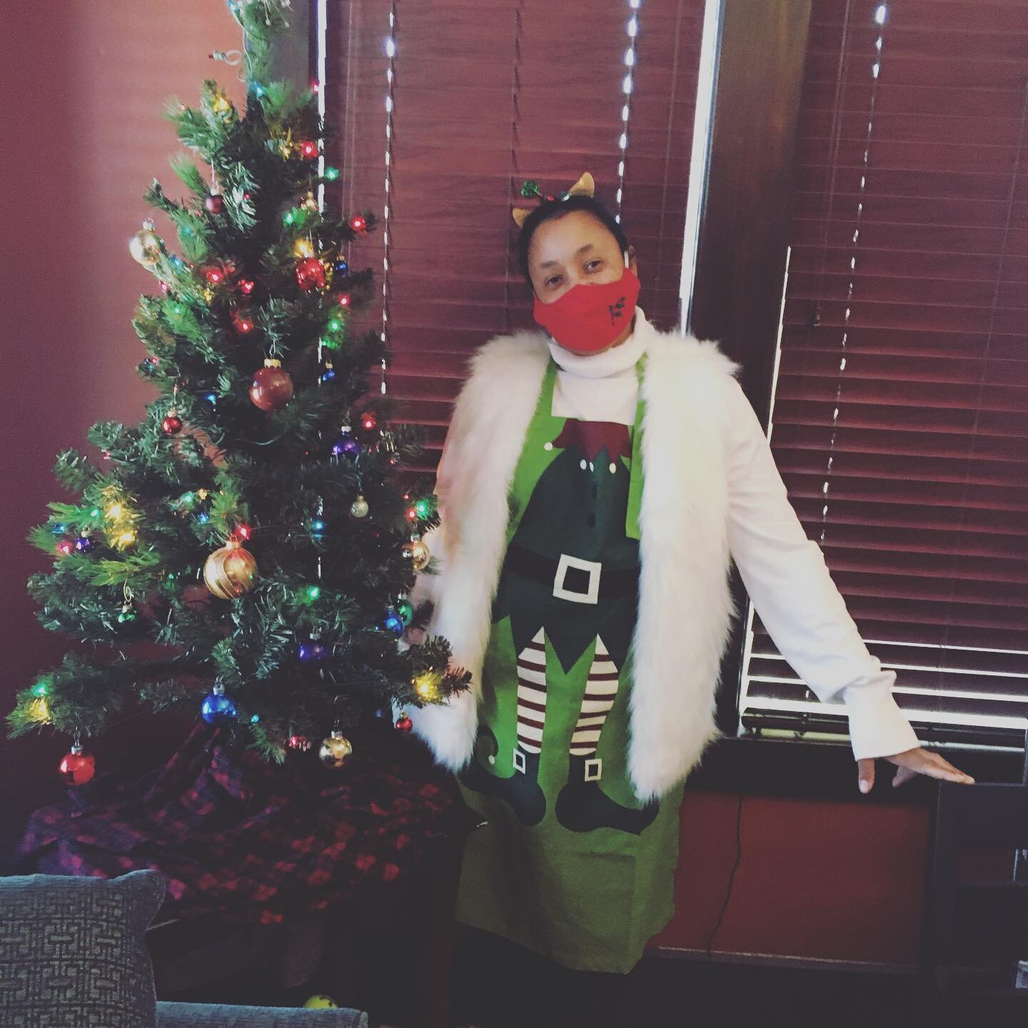 This is Southwind&lsquo;s Christmas elf! Carla Davenport our acupuncturist! She always makes us laugh and smile and feel joyful during the season! 🎄🌟💜