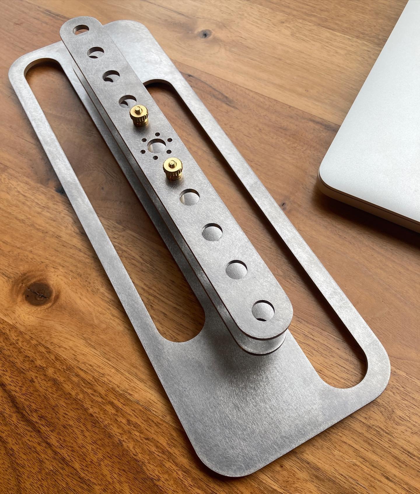 ❤️ a challenge / part 4
-
Stainless Steel and Brass Menorah. 
-
Quietly grand. Humble materials. Modern methods. Cleanly made to last forever. Celebrate responsibly :)
-
This one&rsquo;s being used somewhere in the city today - and in many more homes