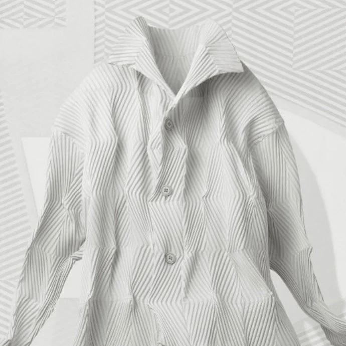 salutes Issey Miyake, who passed away last week. 
-
&ldquo;Miyake saw technology as a solution to the problem of overproduction, with one such solution the late 90&rsquo;s &ldquo;One Piece of Cloth&rdquo; idea (later known as A-POC) which pioneered t