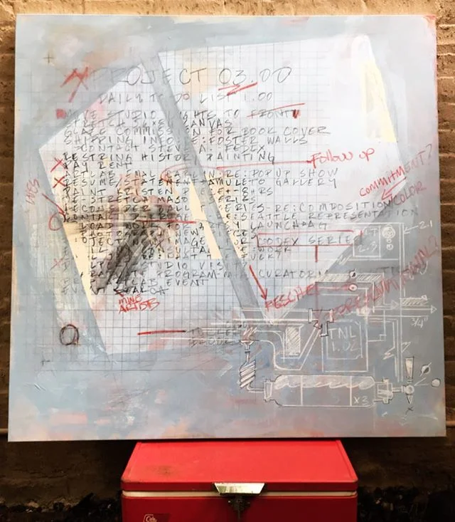 Building visual texture - work in progress 48x48
.
.
.
.
.
.
.
#tuckereason #canvas #coleman #painting #canvas #collage #abstractpainting #shapes #todolist #text #cytwombley #baldessari #oilpastel #midcenturymodern #emergingartist #brooklyn #newyork 