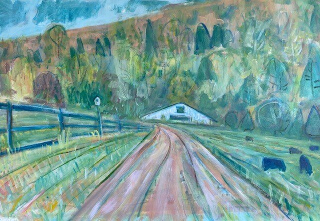 About Susan Crenshaw CarySusan's paintings are primarily figures and landscapes inspired by her surroundings of rural Virginia. She prepares her surfaces of canvas and reclaimed materials in various ways to insure a different and fresh base for ever…