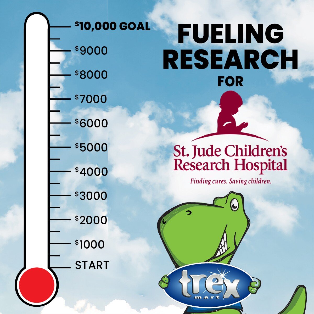 We're almost through the first week! We're excited to see how much we've raised for St Jude Children's Research Hospital! Watch for our weekly updates!

*Edited - Results to come!*