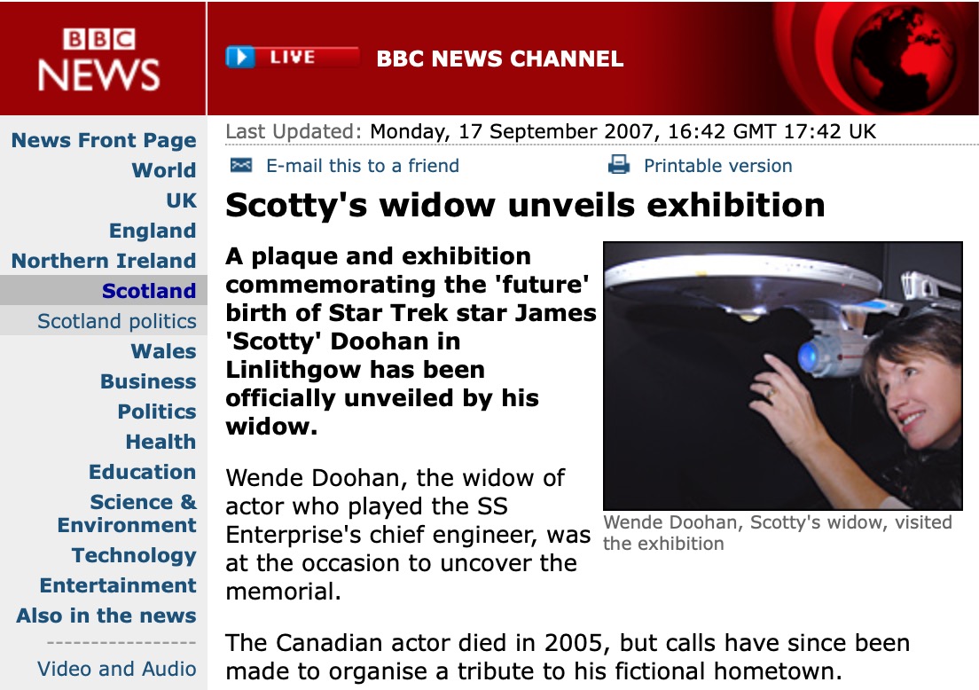 BBC News, September 2007