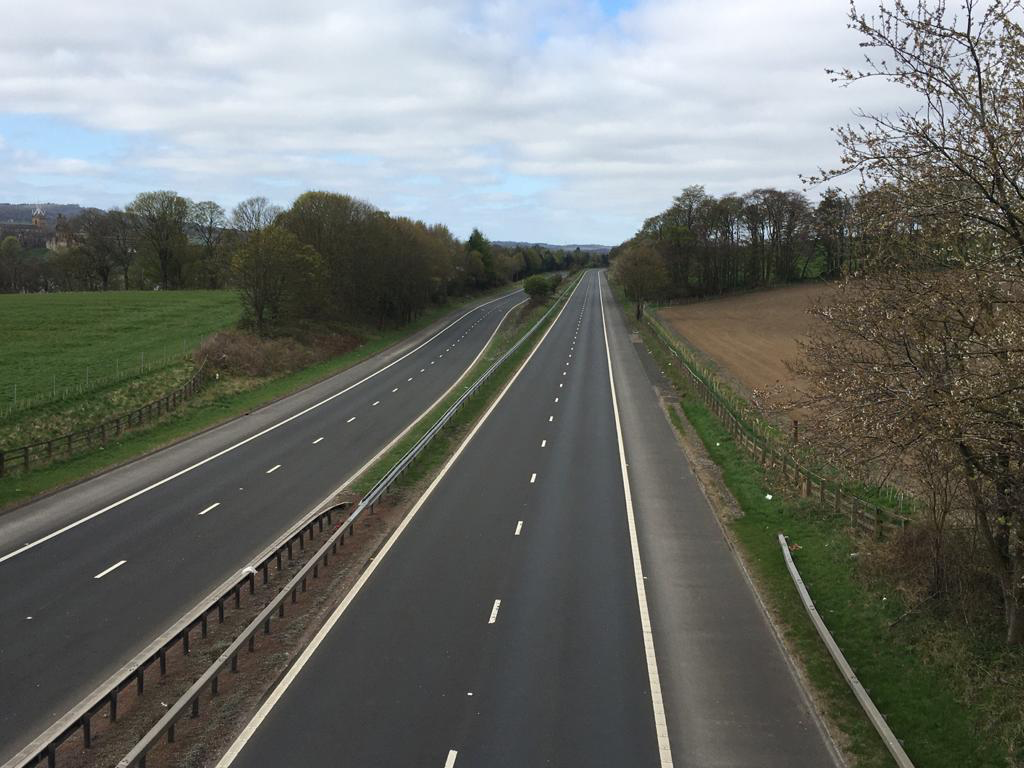 Stay at home = empty motorways