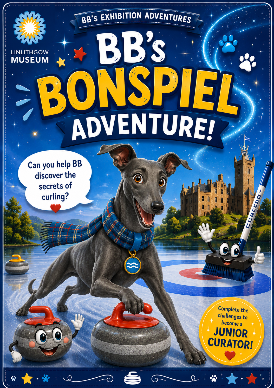 A fun activity book for children to help them explore our curling exhibition