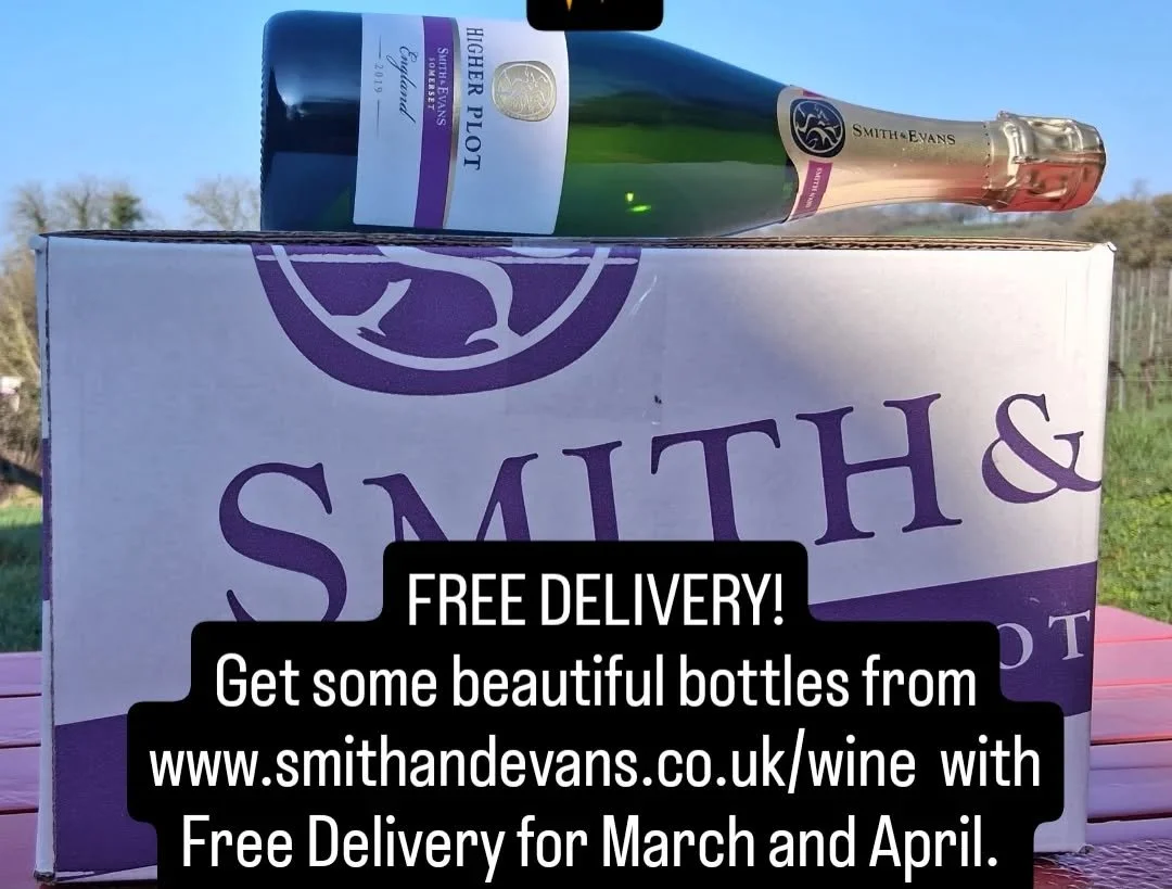 Add some sparkle to your spring with free UK delivery for March and April.  #winesofthewestcountry #somersetvineyard #lamgportwhereitstoo