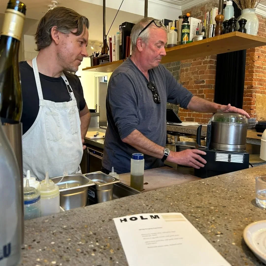 Last Friday we had a day off walking through beautiful countryside picking wild garlic with @nicholasbalfe and our neighbour @peter_roberts1964 Then back to @holmsomerset for lunch prepared by Nicholas.  A perfect way to spend the day.