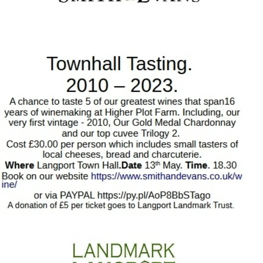 We rarely get to taste a range of different vintages of our wines and so this will be fascinating for us. May 13th at Langport Town Hall. 
DM us to book your place. #langportslife #langportwhereitsto