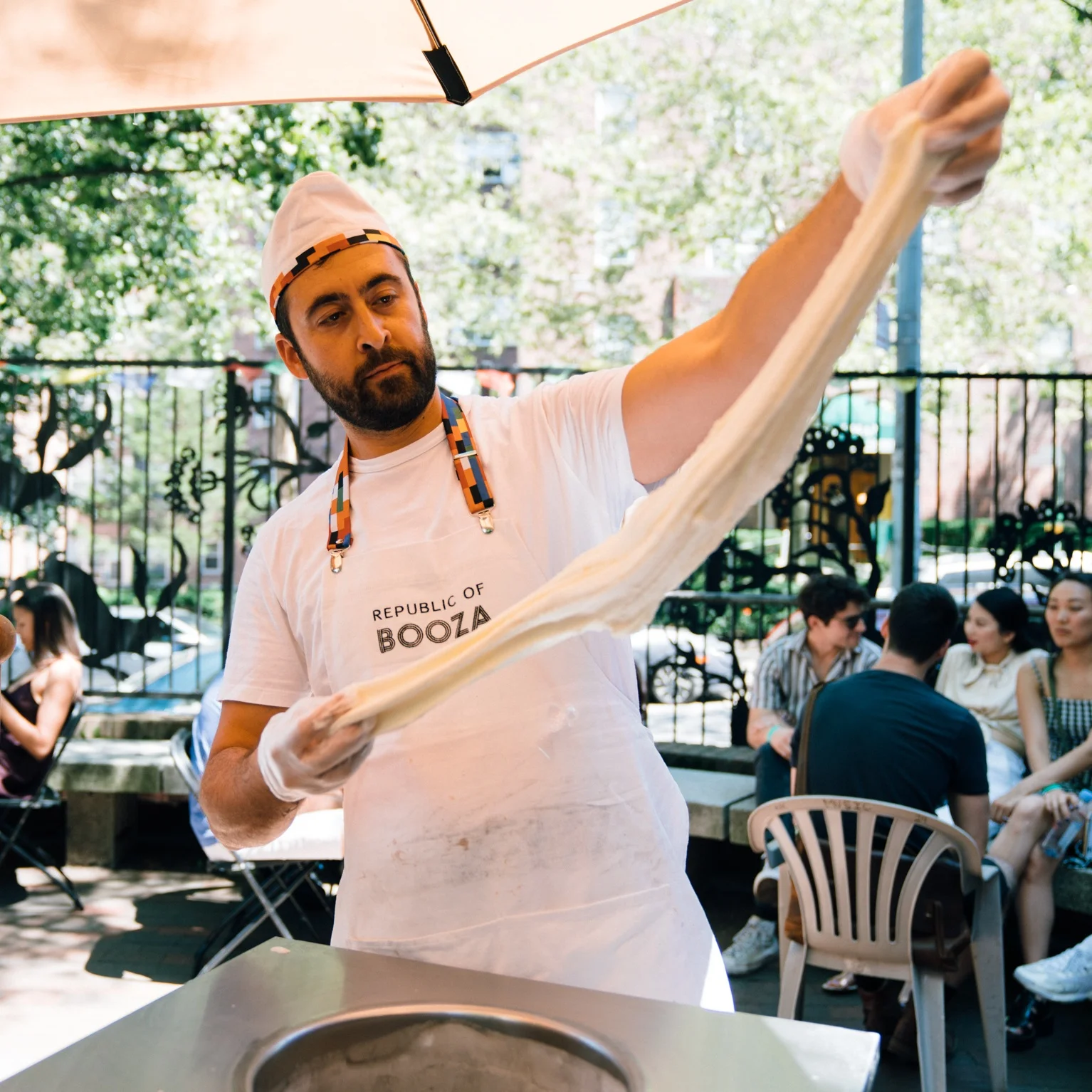 Jilbert stretching booza. Photo by Janice Chung for HFNM 2019.