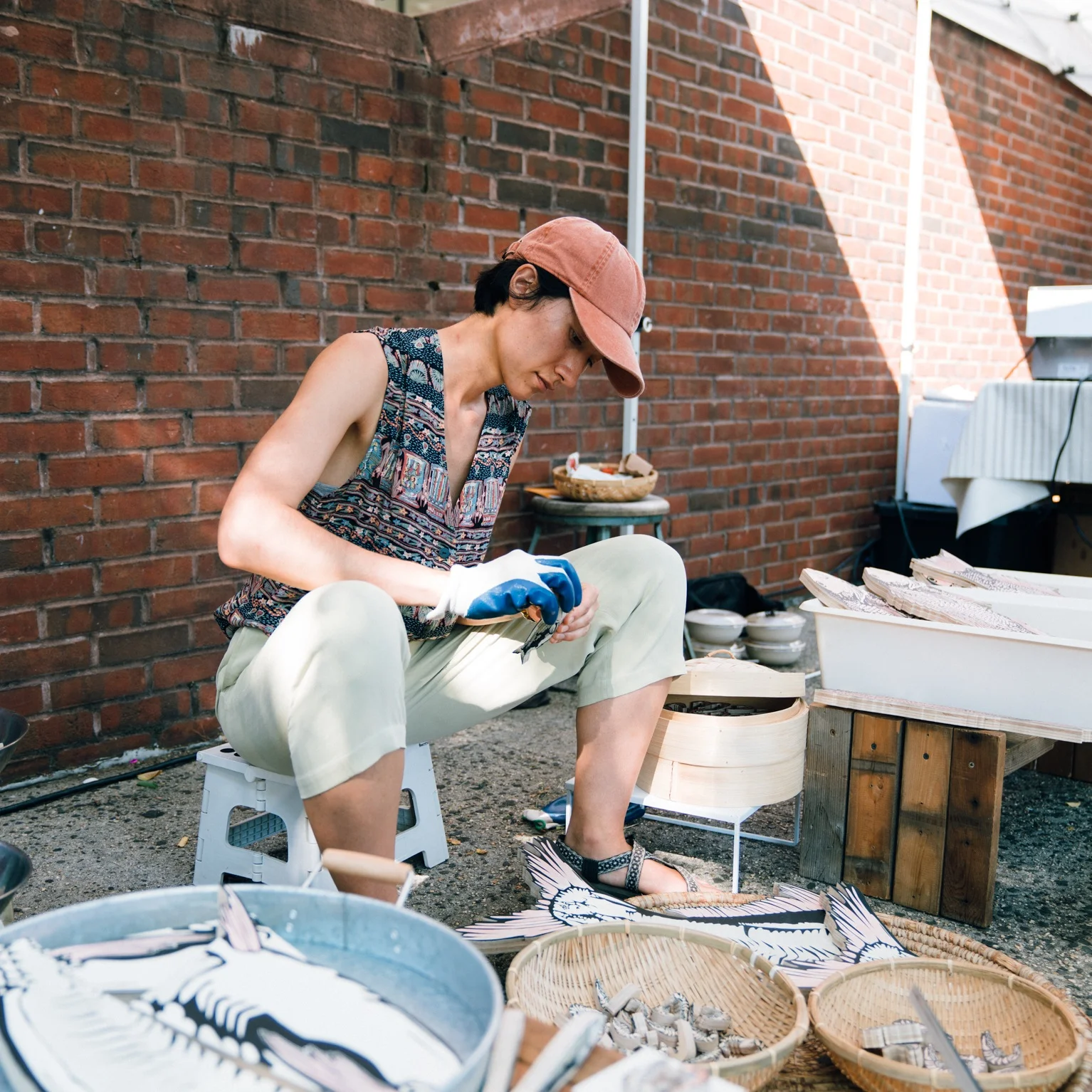 Fish Market (She Takes She Shares) (2019), Nic Annette Miller. Photo by Janice Chung for HFNM 2019.