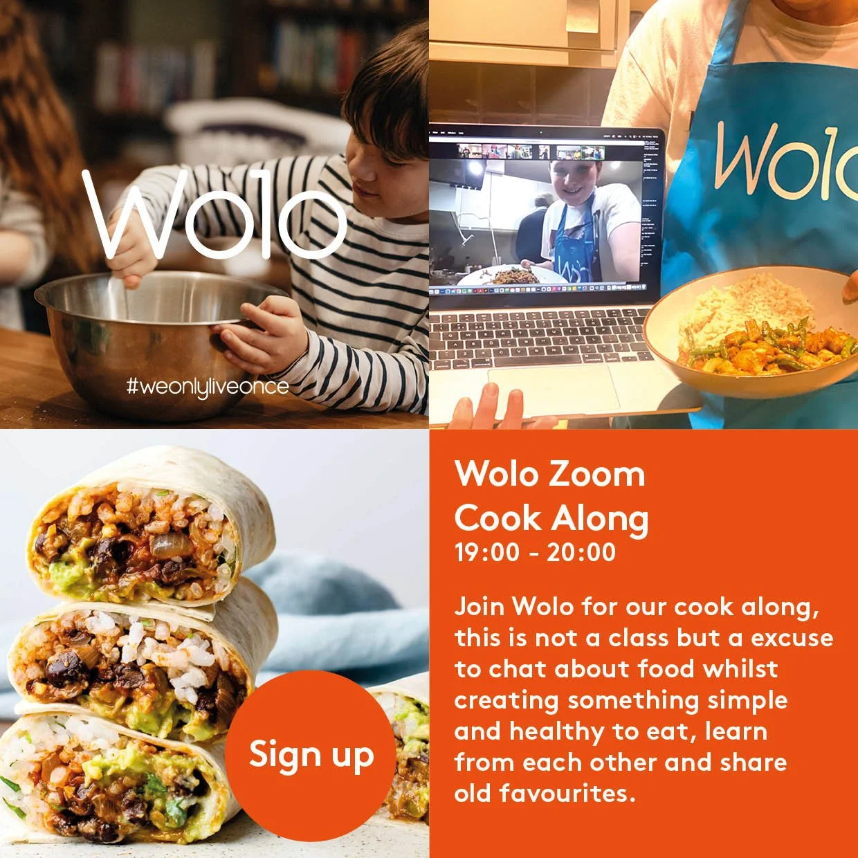 WOLO Monthly Zoom cook along 