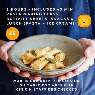 PASTA MAKING FOR KIDS AT CIN CIN