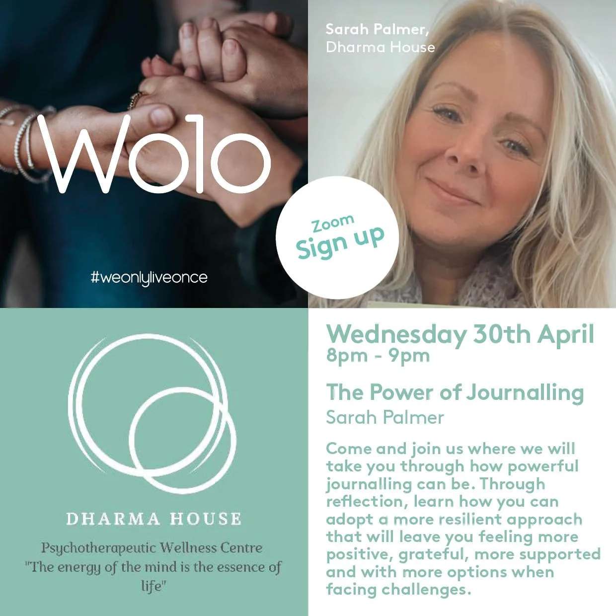 Zoom talk with Sarah Palmer - The power of Journaling