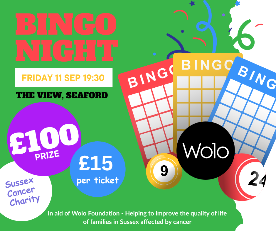 Wolo Bingo Night 11 Sept!  