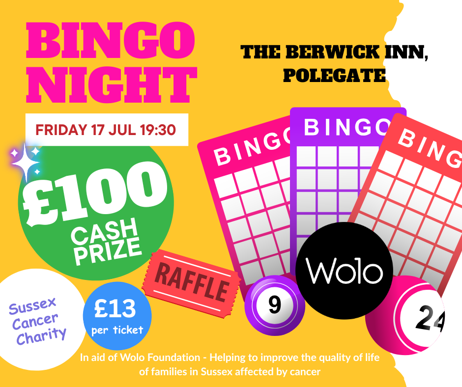 Wolo Bingo Night - Polegate 17 July! 