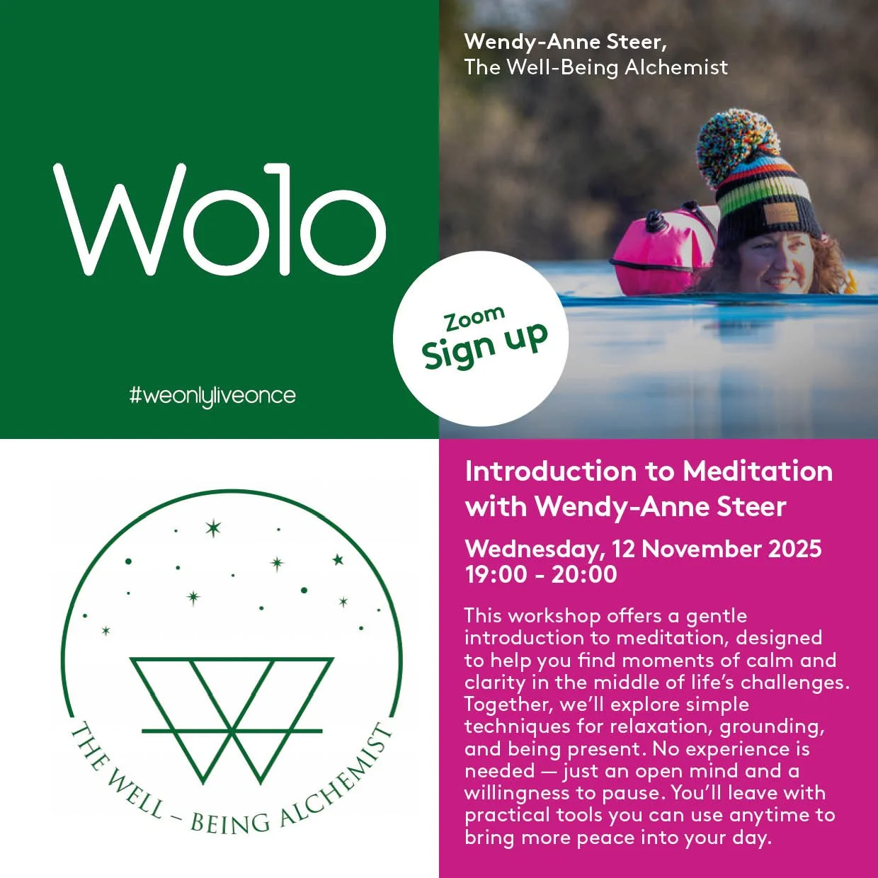 Zoom - Introduction to Meditation with Wendy-Anne Steer