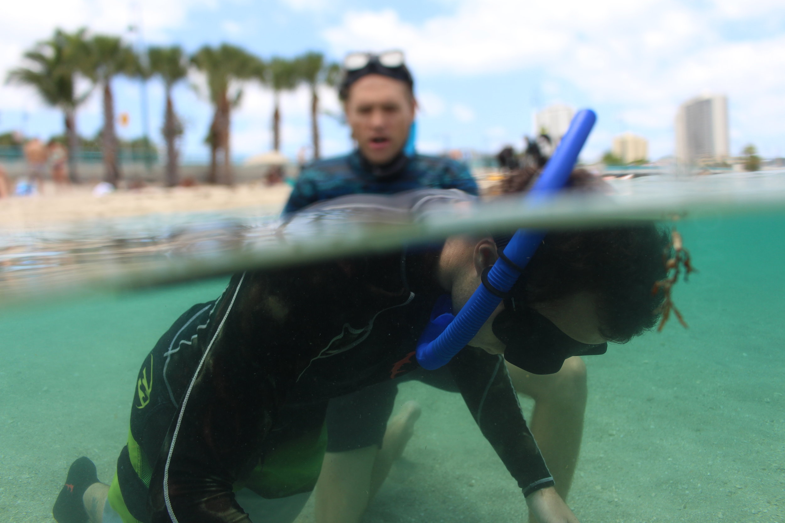 Practicing static apnea through our underwater guided meditation teqhniques