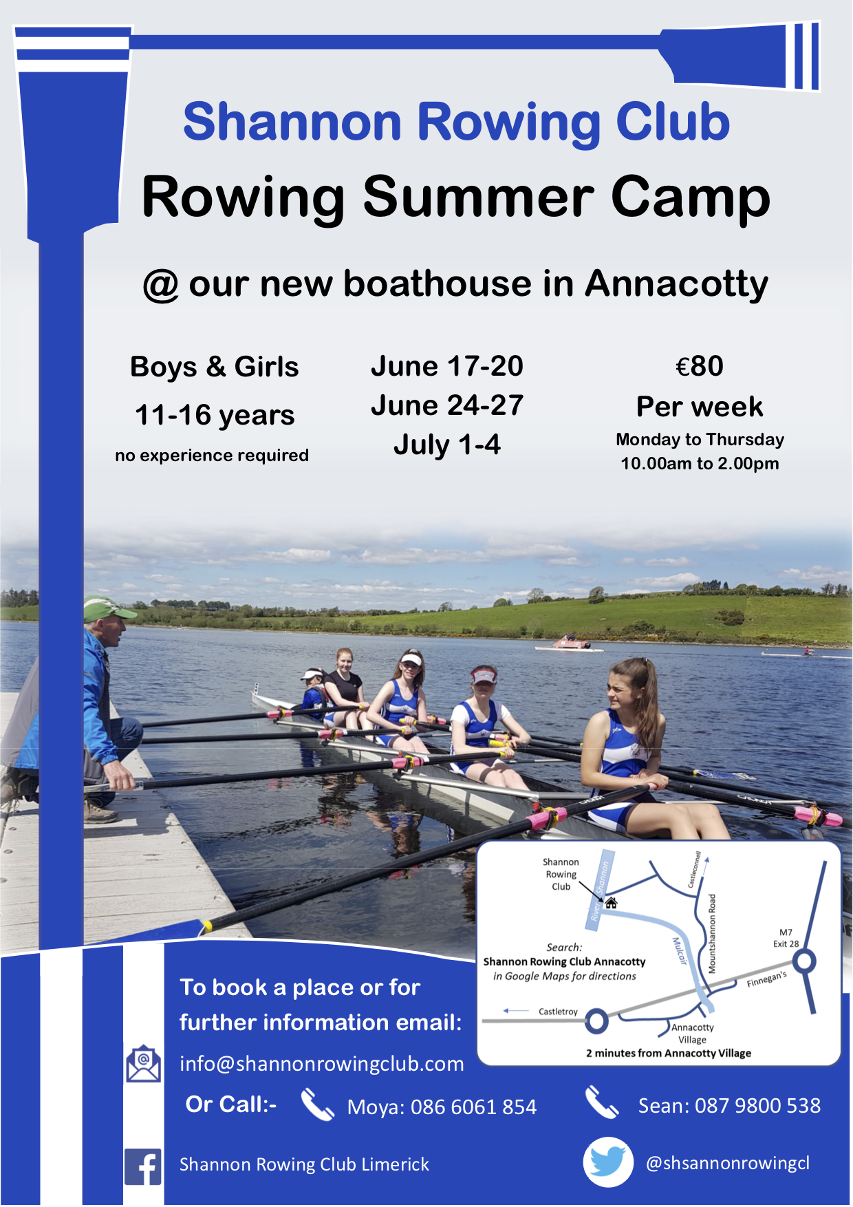 Shannon Rowing Club Summer Camp 2019