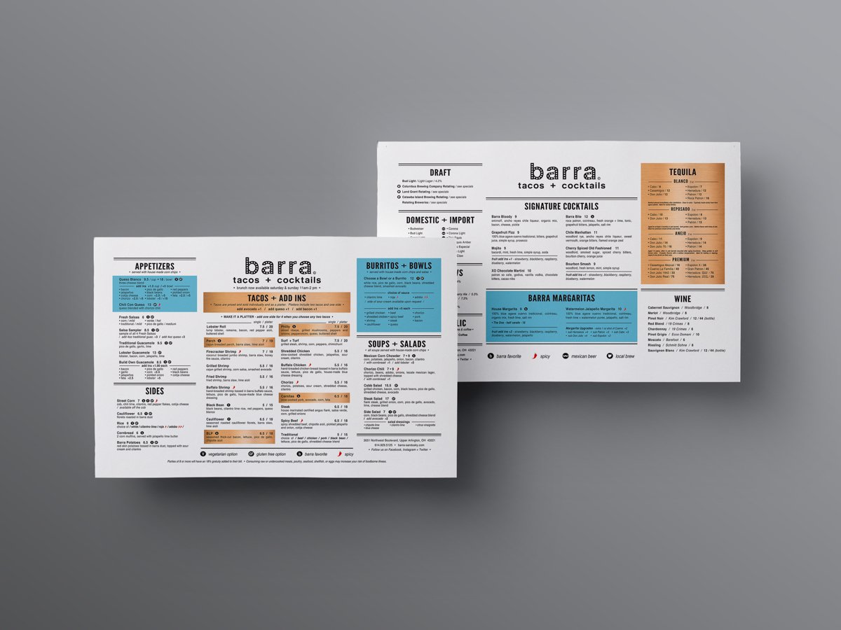 2020 menu design.