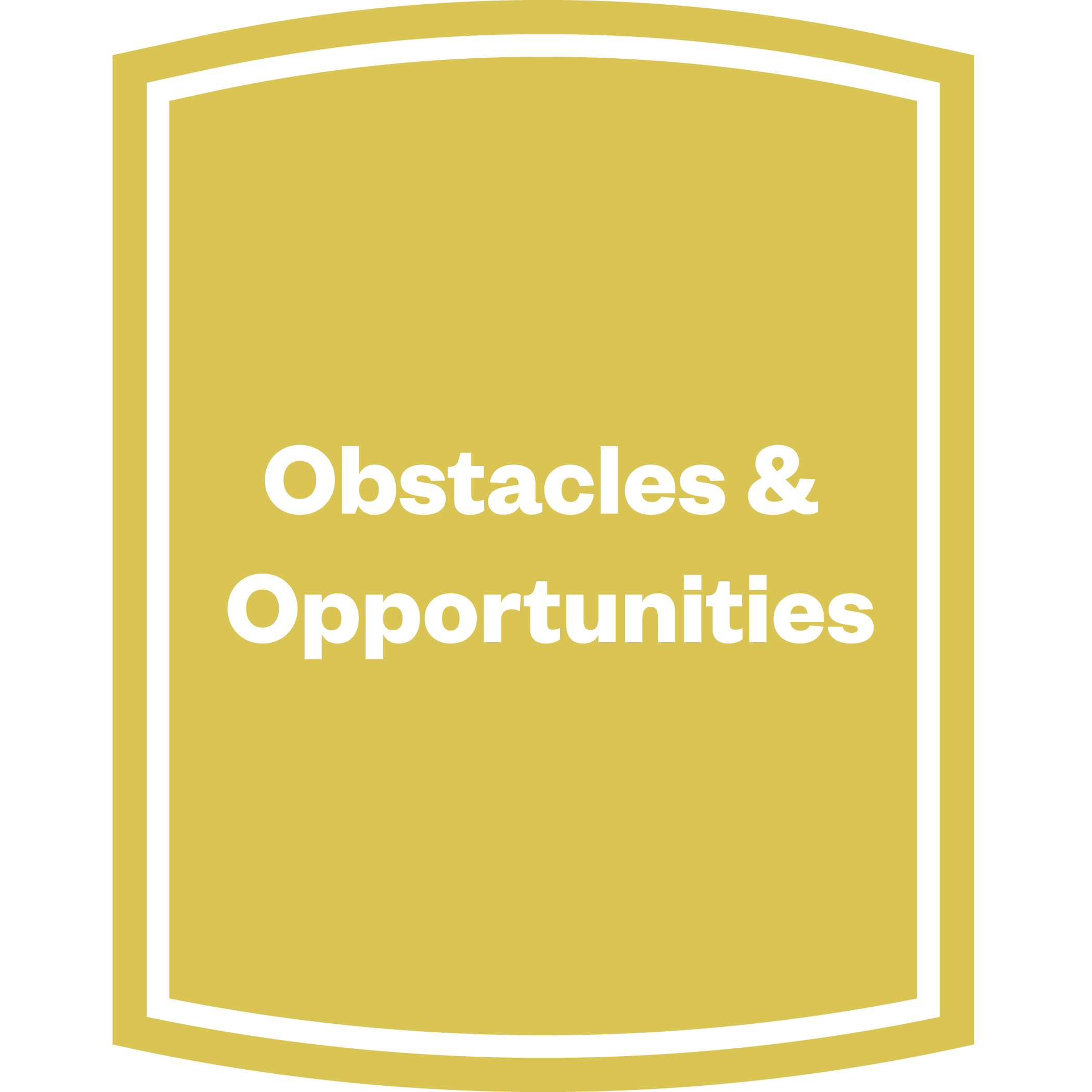 Obstacles and Opportunities
