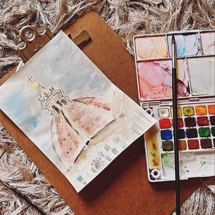 When an artist comes to the studio for her sabbatical and makes gorgeous art! And she even takes a really good picture of it 🥰 
Say hi to Roxy @rxyng and follow her journey &hearts;️ She&rsquo;s an American living in France, and just began a sabbati