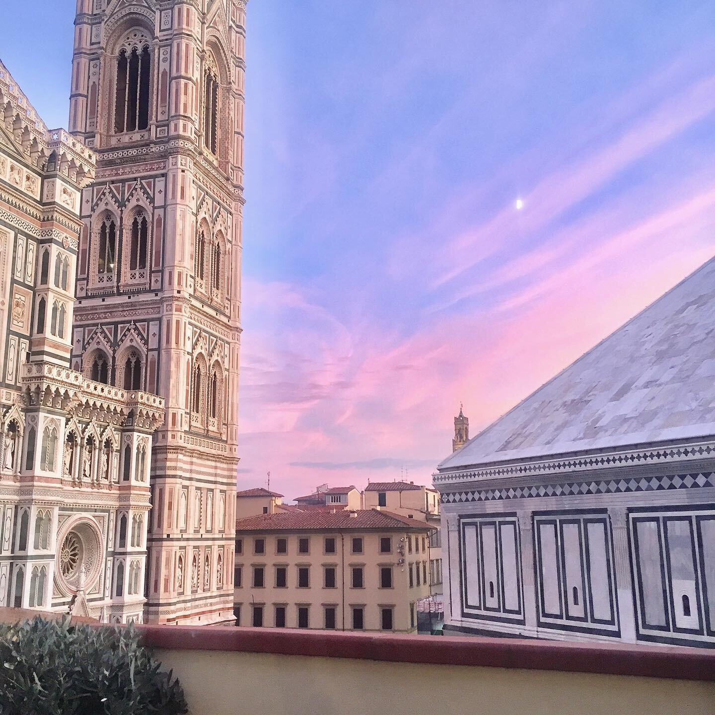 Sunsets from the terrace. Florence, you keep doing what you&rsquo;re doing...