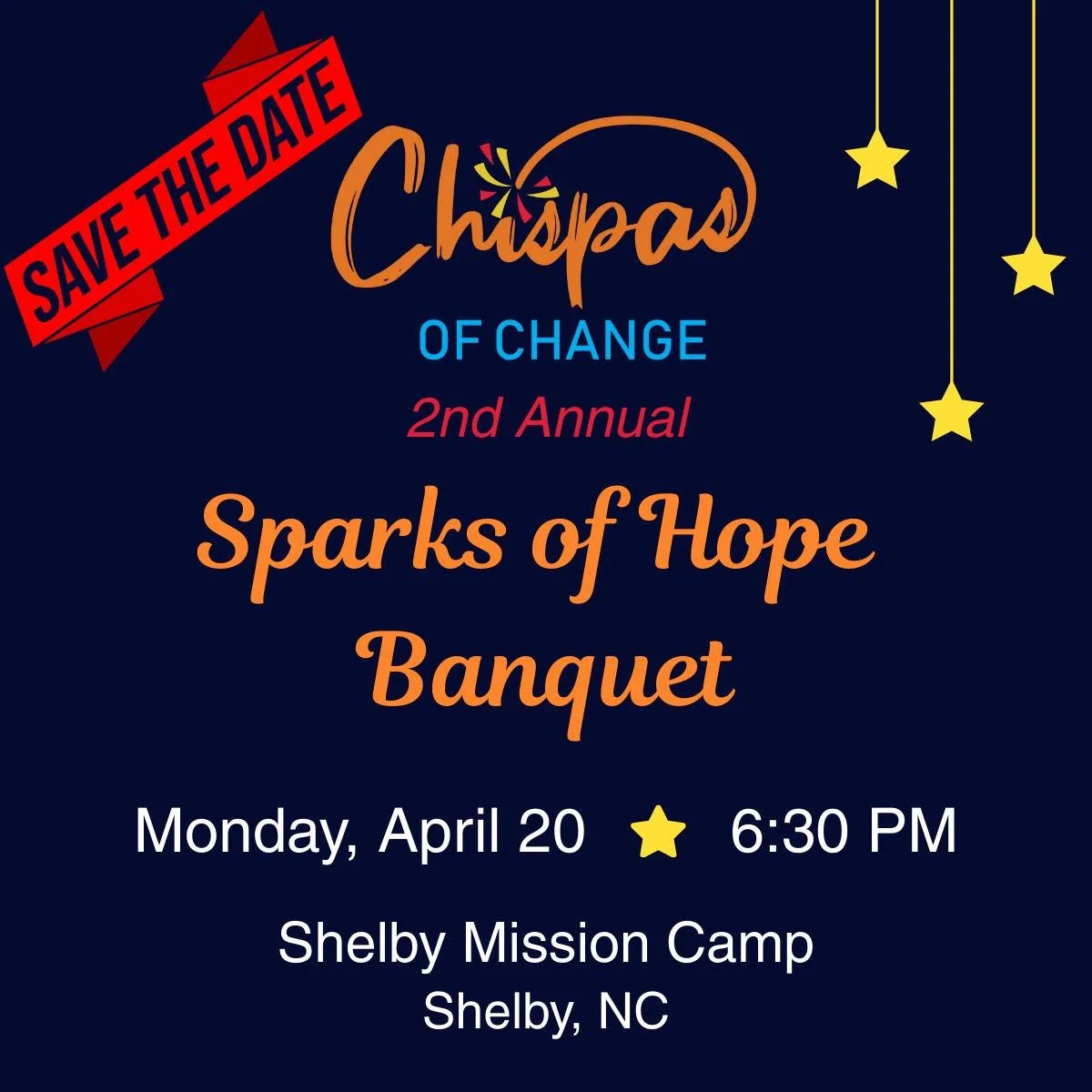 More details coming soon, but for now... SAVE THE DATE! 🌟