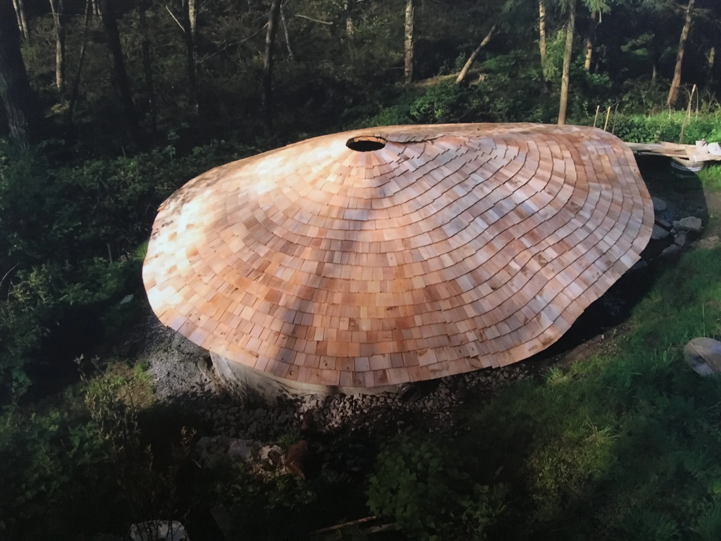 Earth Bag Sanctuary fondly named The Limpet House. Circ.2007 Whidbey Island
