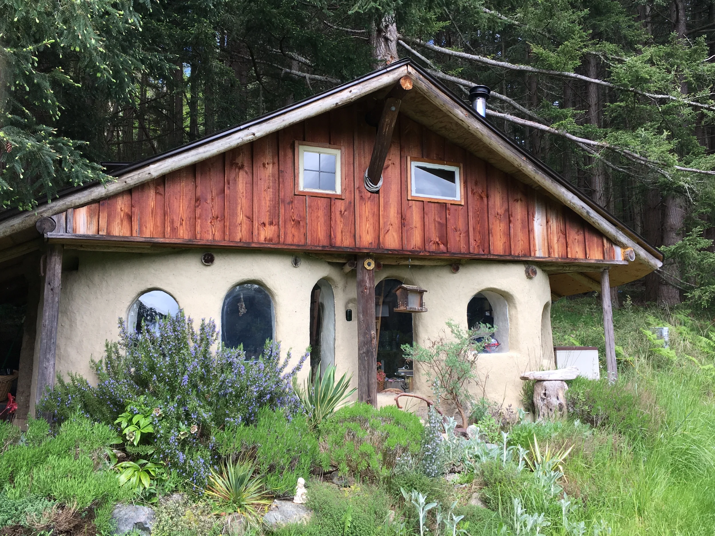 A heart shaped cottage with a loft. Orcas island.