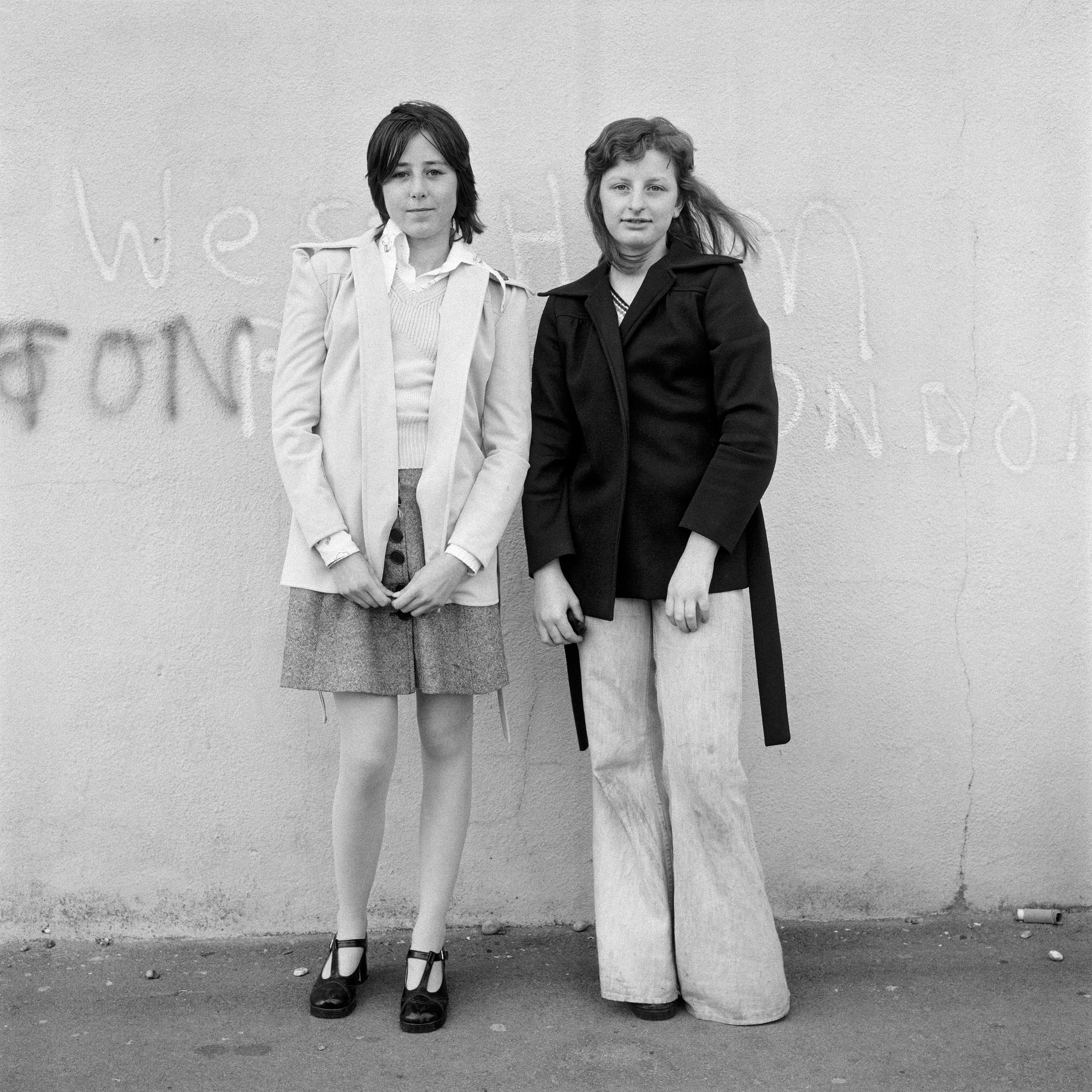  Double portrait from the   Free Photographic Omnibus  , Brighton, Sussex. May 1974 ©Daniel Meadows   