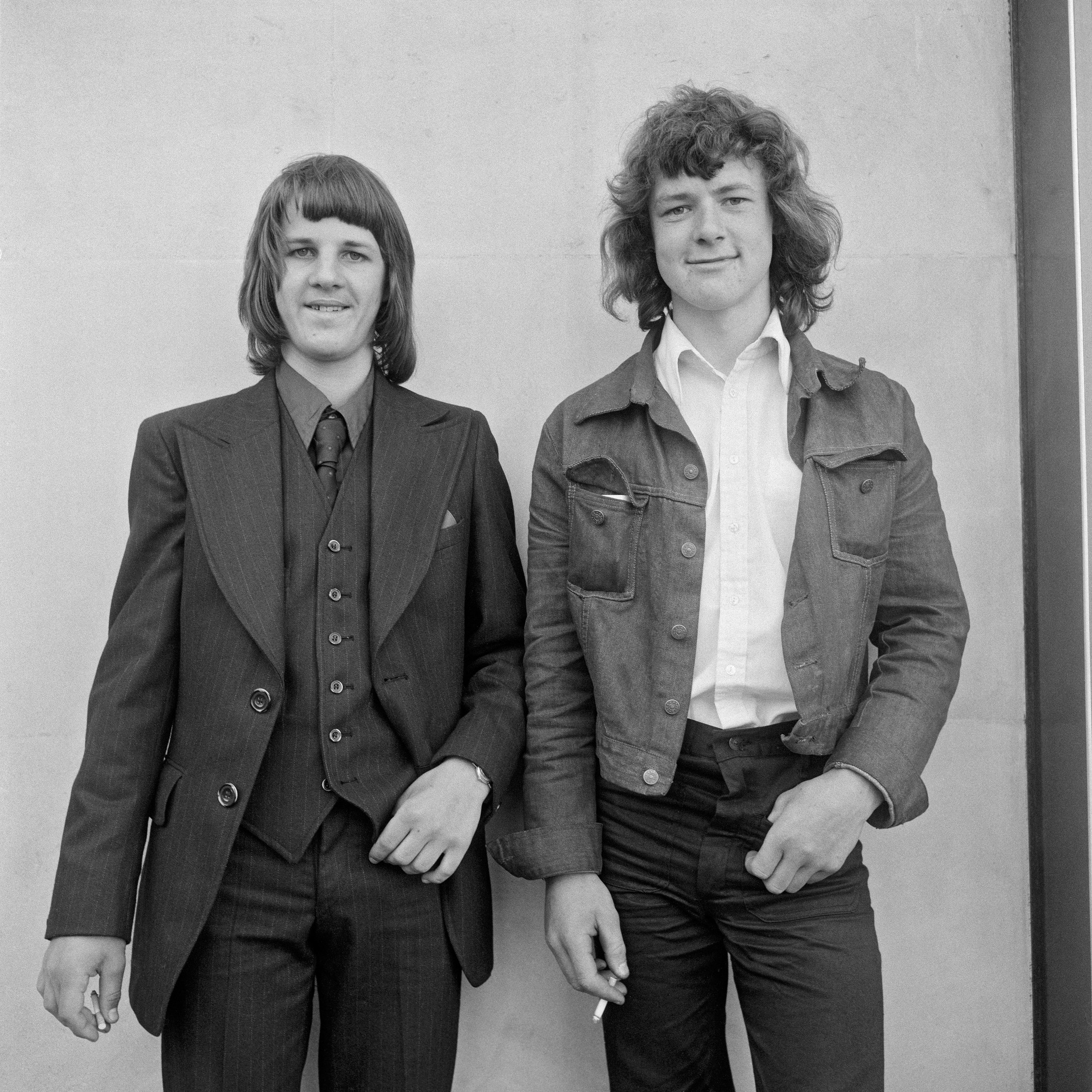  Double portrait from the Free Photographic Omnibus, David Leigh and Tommy Kemp, Southampton.&nbsp; May 1974 ©Daniel Meadows 